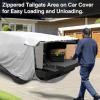 imageCar Cover Compatible with Tesla Cybertruck Water Resistant All Weather Car Covers with Zipper Door for Cybertruck Accessories