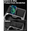 imageCenter Console Cup Holder Wireless Charger Mat for Tesla Cybertruck 2024 Silicone Drink Organizer and Charging Pad for Cybertruck Accessories 2pcs