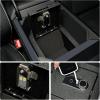 imageFingerprint Center Console Safe LockBox Compatible with Tesla Cybertruck 2024 Carbon Steel Armrest Box for Cybertruck Accessories