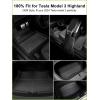 imageFloor Mats for 2025 2024 Tesla Model 3 Highland All Weather TPE Cargo Liner Floor Mats Frunk Trunk Mats fit Tesla Model 3 Accessories 2024 2025 6 PCSModel 3