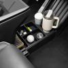 imageLower Center Console Organizer with Cup Holder Compatible with Tesla Cybertruck 2024 ABS Floor Organizer Storage Tray for Cybertruck Accessories