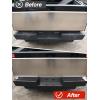 imageRear Bumper Protector Compatible with Tesla Cybertruck 2024 Matte Sainless Truck Bed Tailgate Step Covers for Cybertruck Accessories