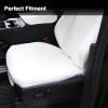 imageSeat Covers for Tesla Cybertruck 2024 Full Coverage PU Leather Seat Protector with Armrest Cover fit Cybertruck Accessories White