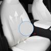 imageSeat Covers for Tesla Cybertruck 2024 Full Coverage PU Leather Seat Protector with Armrest Cover fit Cybertruck Accessories White