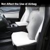 imageSeat Covers for Tesla Cybertruck 2024 Full Coverage PU Leather Seat Protector with Armrest Cover fit Cybertruck Accessories White