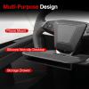 imageSteering Wheel Table Compatible with Tesla Cybertruck Food Tray with Phone Mount Silicone Multifunction Desk for Tesla Cybertruck Accessories 2024 2025