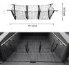 imageTruck Bed Cargo Mesh Net for Tesla Cybertruck 2024 Aluminum Alloy Carabiner Truck Bed Divider Organizer Net for Cybertruck Accessories 3 Pocket