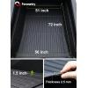 imageTrunk Bed Mat Compatible with Tesla Cybertruck 2024 Divider Fit All Weather TPE Waterproof Pickup Cargo Bed Liner for Cybertruck Accessories 3mm Truck Bed Mat