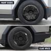 imageWheel Cover Hubcaps Compatible with Tesla Cybertruck 2024 Matte Black Rim Protector Wheel Hub Caps for Cybertruck Accessories 4 Pcs Only Compatible with All Terrain Tires