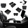 image7PCS Center Console Organizer Tray for 2024 2025 Tesla Model 3 Accessories Armrest Hidden Storage Box Cup Holder Charger Pad for Tesla Model 3 Highland2526 Model Y 10PCS