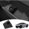 imageCharging Adapter Storage Box Compatible with Tesla Cybertruck 2024 Durable ABS Adaptor Door Dock for Cybertruck Accessories Adaptor Not Included