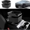imageDouble Layer Center Console Organizer for Tesla Cybertruck 2024 ABS Console Tray Insert storage box for Cybertruck Accessories2PCS