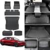 imageFloor Mats for 2025 2024 Tesla Model 3 Highland All Weather TPE Cargo Liner Floor Mats Frunk Trunk Mats fit Tesla Model 3 Accessories 2024 2025 6 PCSModel 3
