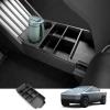 imageLower Center Console Organizer with Cup Holder Compatible with Tesla Cybertruck 2024 ABS Floor Organizer Storage Tray for Cybertruck Accessories