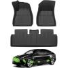 imageTesla Model 3 Floor Mats 2023 2022 2021 3PCS All Weather Complete Set Floor Mats Cargo Liners Rear Trunk Frunk Rear Storage Mats Accessories
