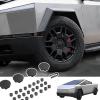 imageWheel Center Caps and Lug Nut Covers Set Compatible with Tesla Cybertruck 2024 Hub Center ABS Caps for Cybertruck Accessories 28pces