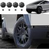 imageWheel Hub Center Caps Compatible with Tesla Cybertruck Hub Center ABS Caps for Cybertruck Accessories 4pces Only Compatible with All Terrain Tires