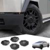 imageWheel Hub Center Caps Compatible with Tesla Cybertruck Hub Center ABS Covers for Cybertruck Accessories 4pces Only Compatible with All Terrain Tires