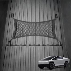 imageCargo Mesh Net Compatible with Tesla Cybertruck 2024 Aluminum Alloy Carabiner High Elastic Truck Bed Organizer Net for Cybertruck Accessories