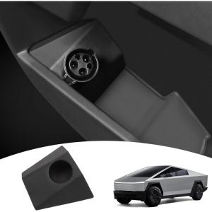 imageCharging Adapter Storage Box Compatible with Tesla Cybertruck 2024 Durable ABS Adaptor Door Dock for Cybertruck Accessories Adaptor Not Included