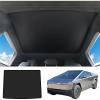 imageRoof Sun Shade for Tesla Cybertruck 2024 Nano IceCrystal Coatings Heat Insulation Foldable Glass Roof Sunshade for Cybertruck AccessoriesRoof Sun Shade