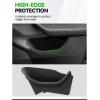 image4PCS Door Side Storage Box FullWrap Pocket Liner compatible with 2026 2025 Tesla Model Y Juniper Accessories TPE Front and Rear Full Cover Door Side Organizer Tray
