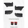 image4PCS Door Side Storage Box FullWrap Pocket Liner compatible with 2026 2025 Tesla Model Y Juniper Accessories TPE Front and Rear Full Cover Door Side Organizer Tray